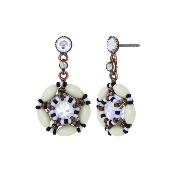 black/white - African Kiss - Konplott earrings